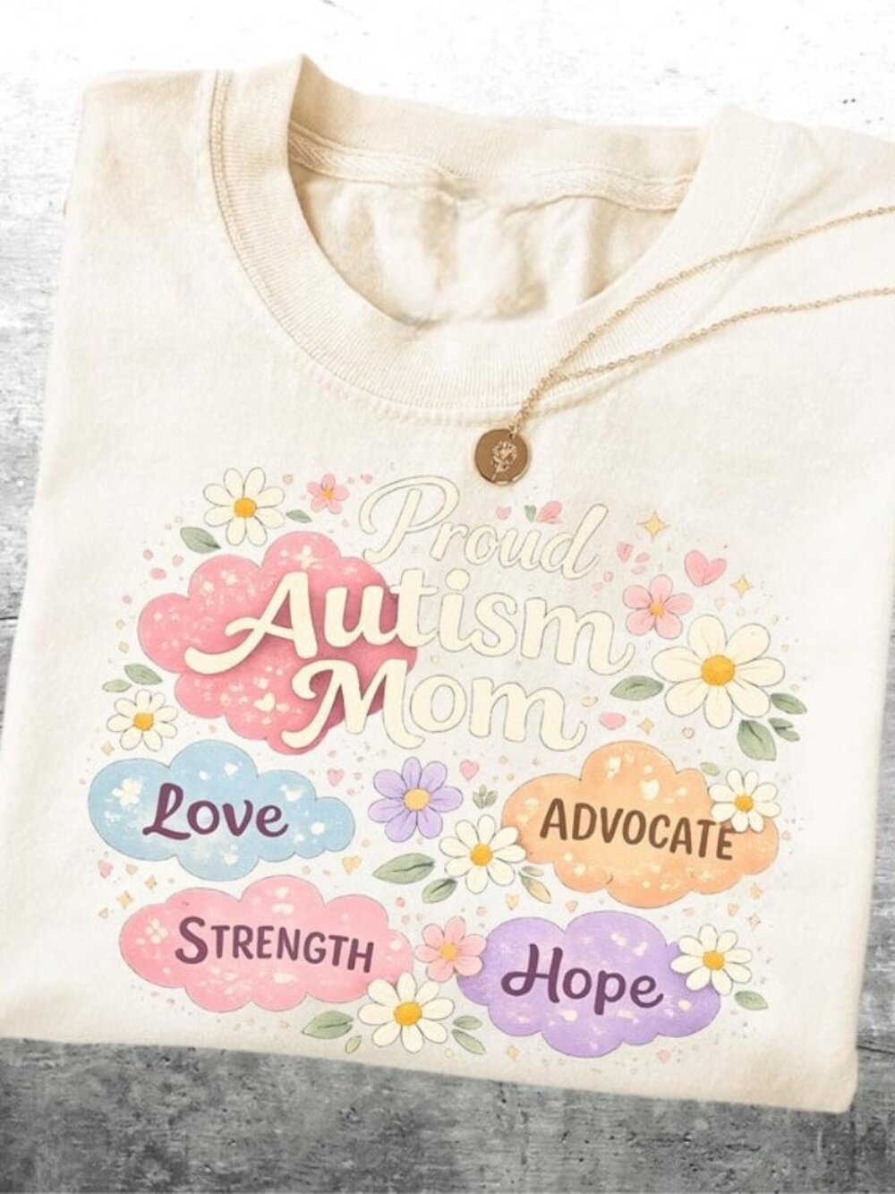 Proud Autism Mom Shirt, Autism Awareness Floral Tee, Special Needs Mom Gift